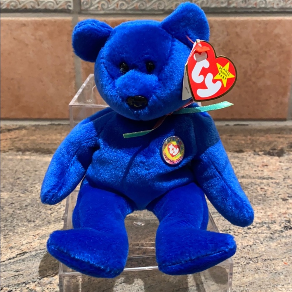 Retired 1998 Original Clubby TY Beanie Baby Bear